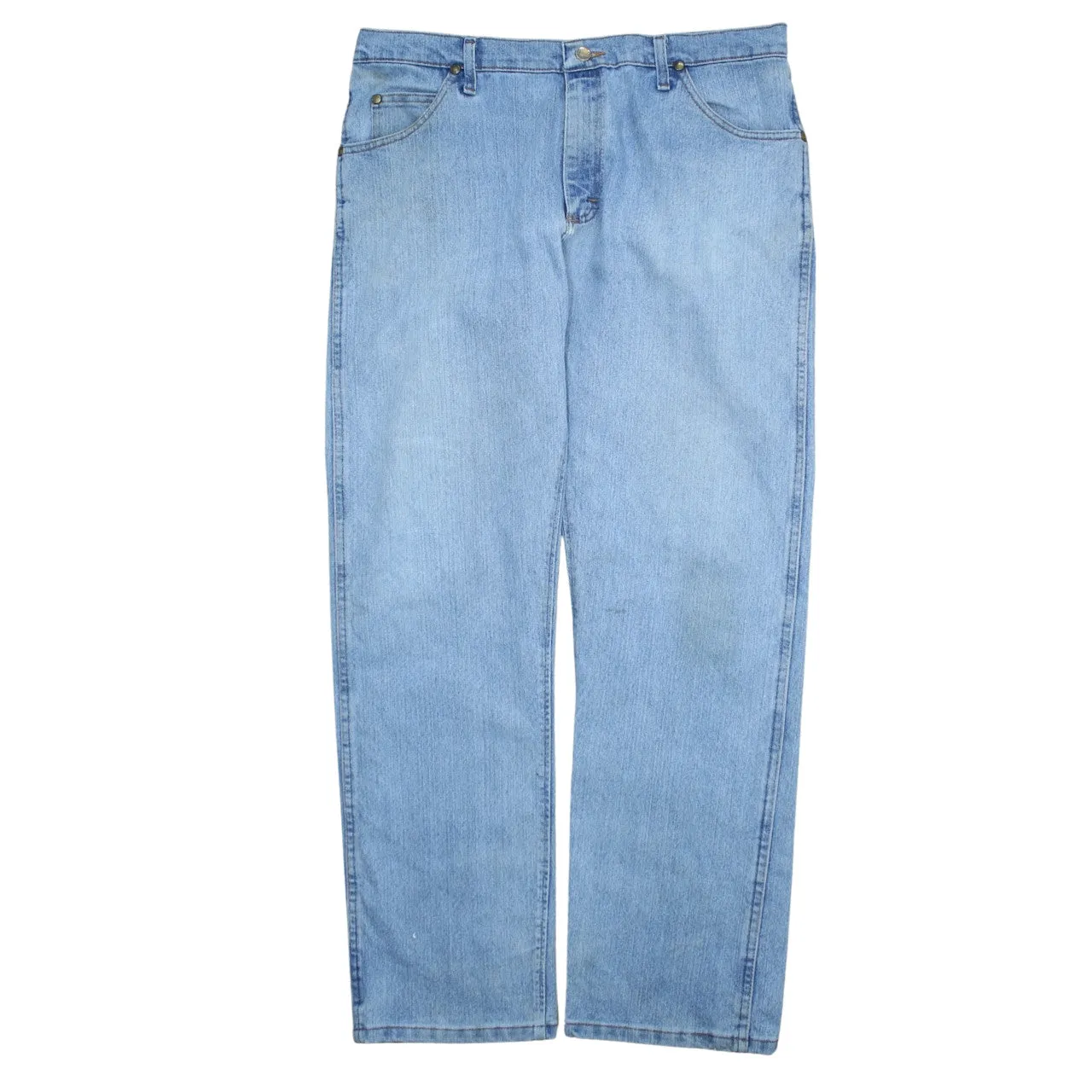 Wrangler 90's Lightwash Straight Leg Baggy Jeans / Pants 36 Blue sold by Vintage Club product image thumbnail 2