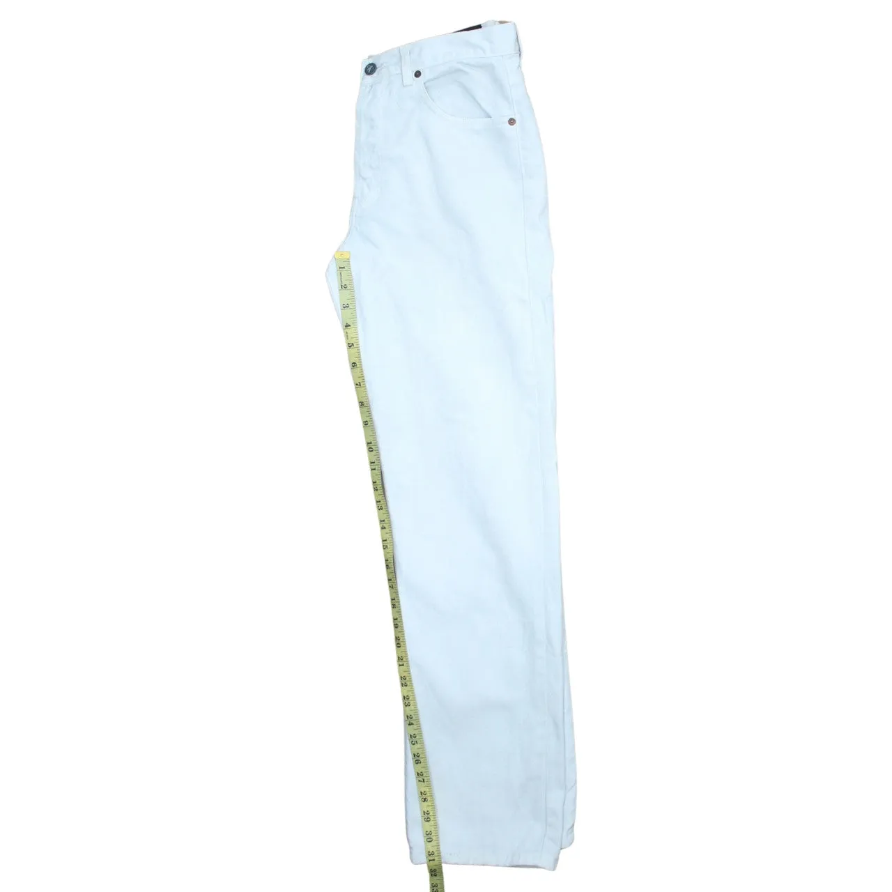 Calvin Klein 90's Lightweight Straight Leg Baggy Trousers / Pants 30 White sold by Vintage Club product image thumbnail 5