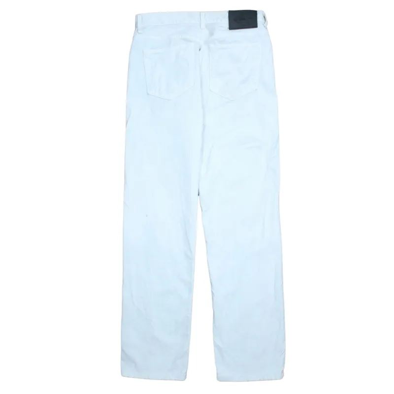 Calvin Klein 90's Lightweight Straight Leg Baggy Trousers / Pants 30 White made by Calvin Klein