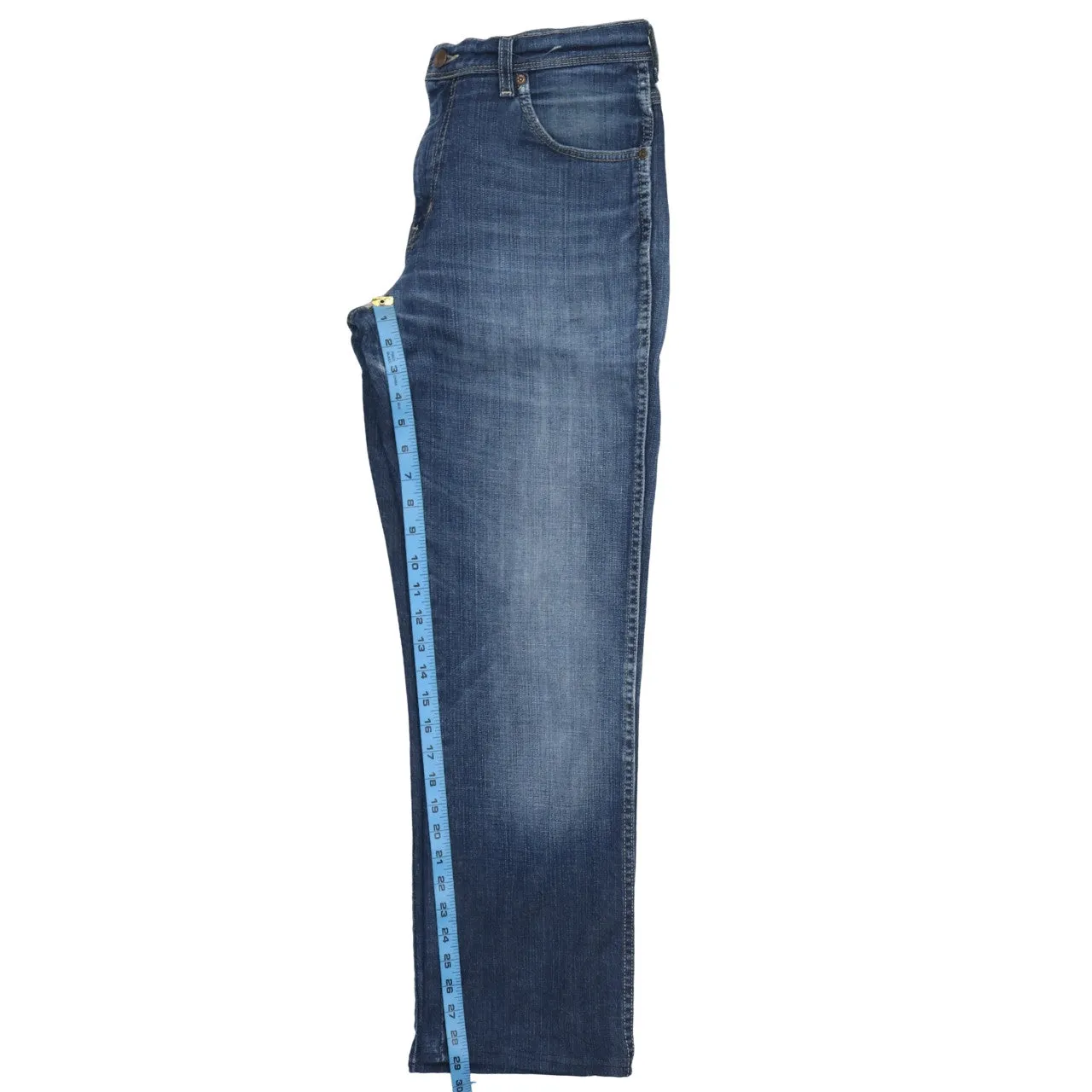 Wrangler 90's Lightwash Straight Leg Baggy Jeans / Pants 33 Blue sold by Vintage Club product image thumbnail 5