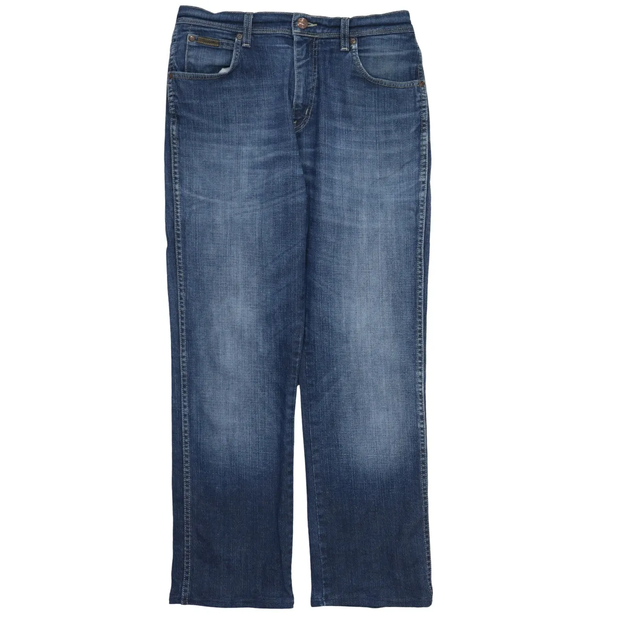 Wrangler 90's Lightwash Straight Leg Baggy Jeans / Pants 33 Blue sold by Vintage Club product image thumbnail 2