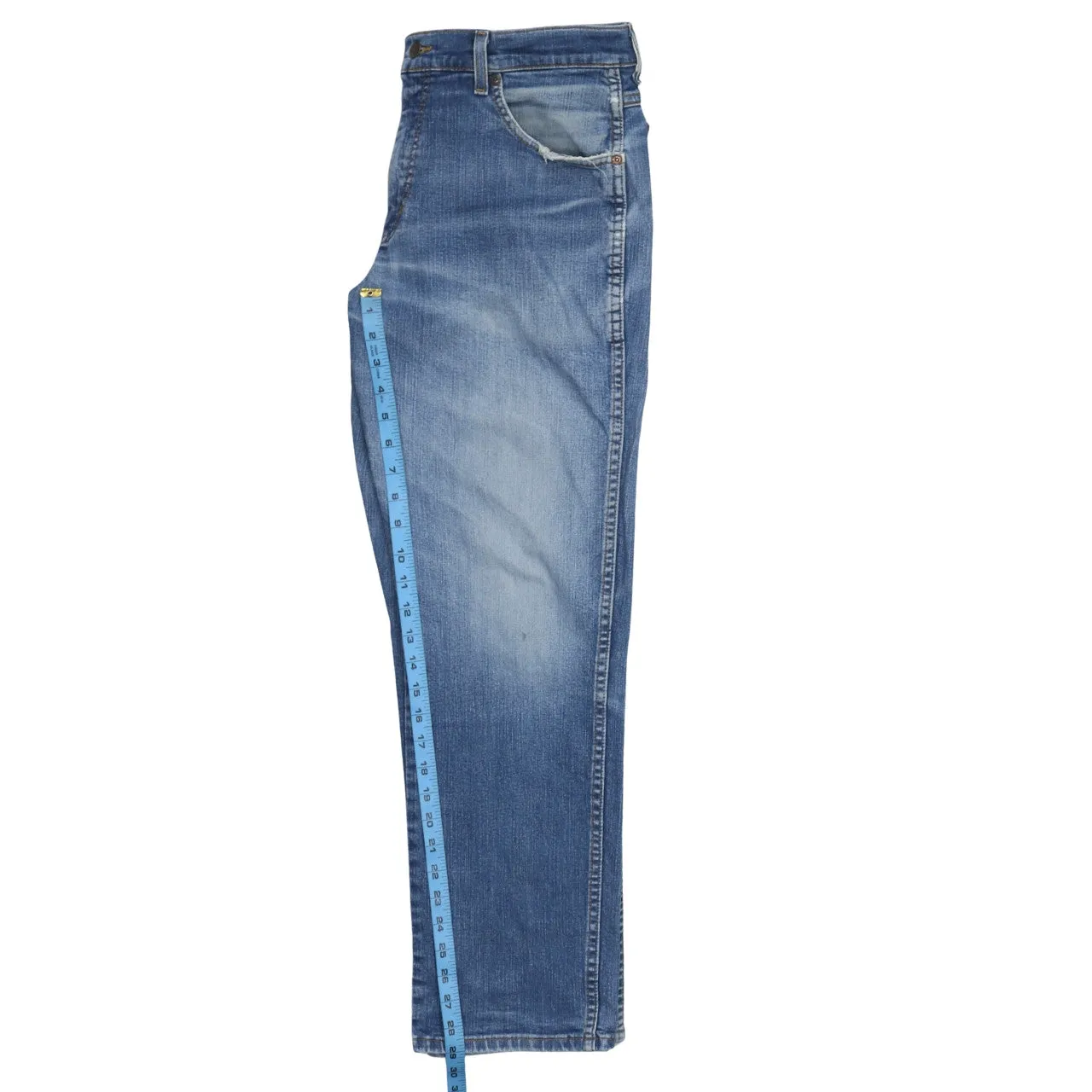 Wrangler 90's Lightwash Straight Leg Baggy Jeans / Pants 33 Blue sold by Vintage Club product image thumbnail 5