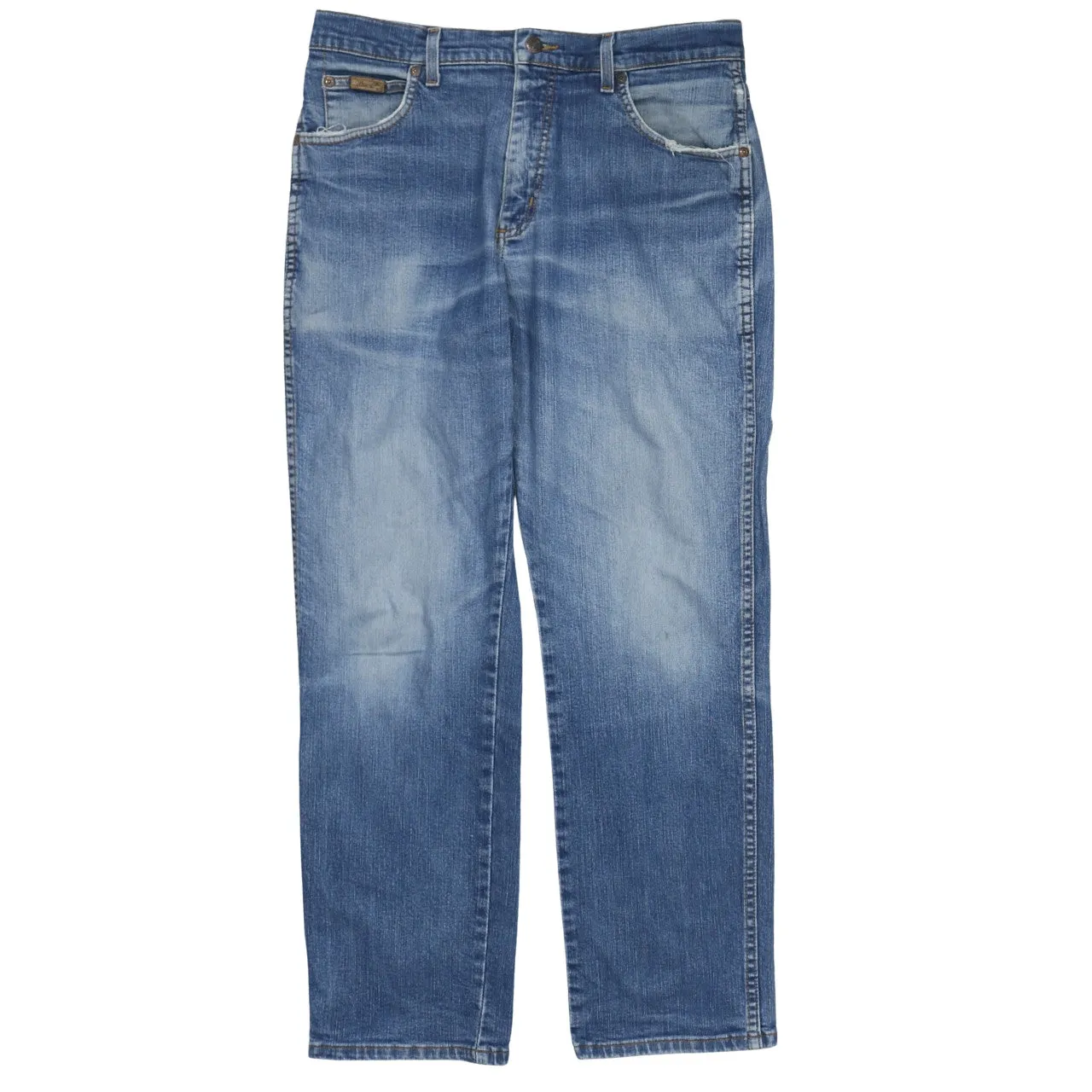 Wrangler 90's Lightwash Straight Leg Baggy Jeans / Pants 33 Blue sold by Vintage Club product image thumbnail 2