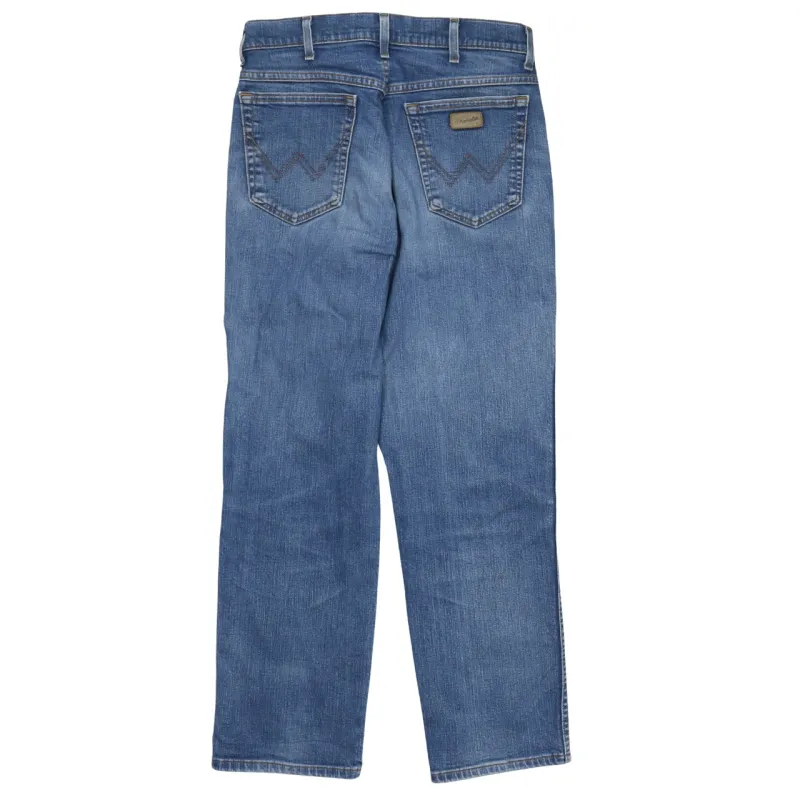 Wrangler 90's Lightwash Straight Leg Baggy Jeans / Pants 33 Blue sold by Vintage Club