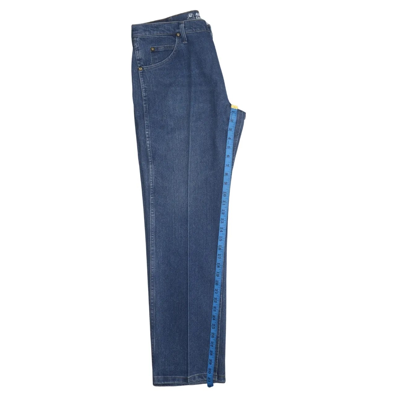 Wrangler 90's Lightwash Straight Leg Baggy Jeans / Pants 35 Blue sold by Vintage Club product image thumbnail 5