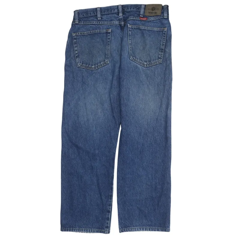 Wrangler 90's Lightwash Straight Leg Baggy Jeans / Pants 34 Blue sold by Vintage Club