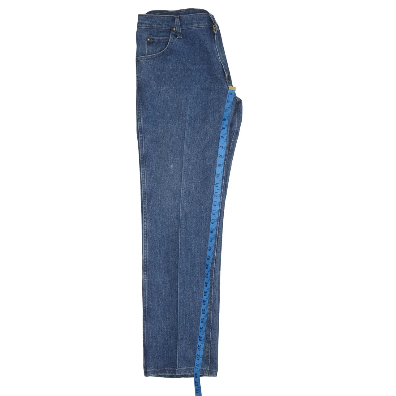 Wrangler 90's Lightwash Straight Leg Baggy Jeans / Pants 35 Blue sold by Vintage Club product image thumbnail 5