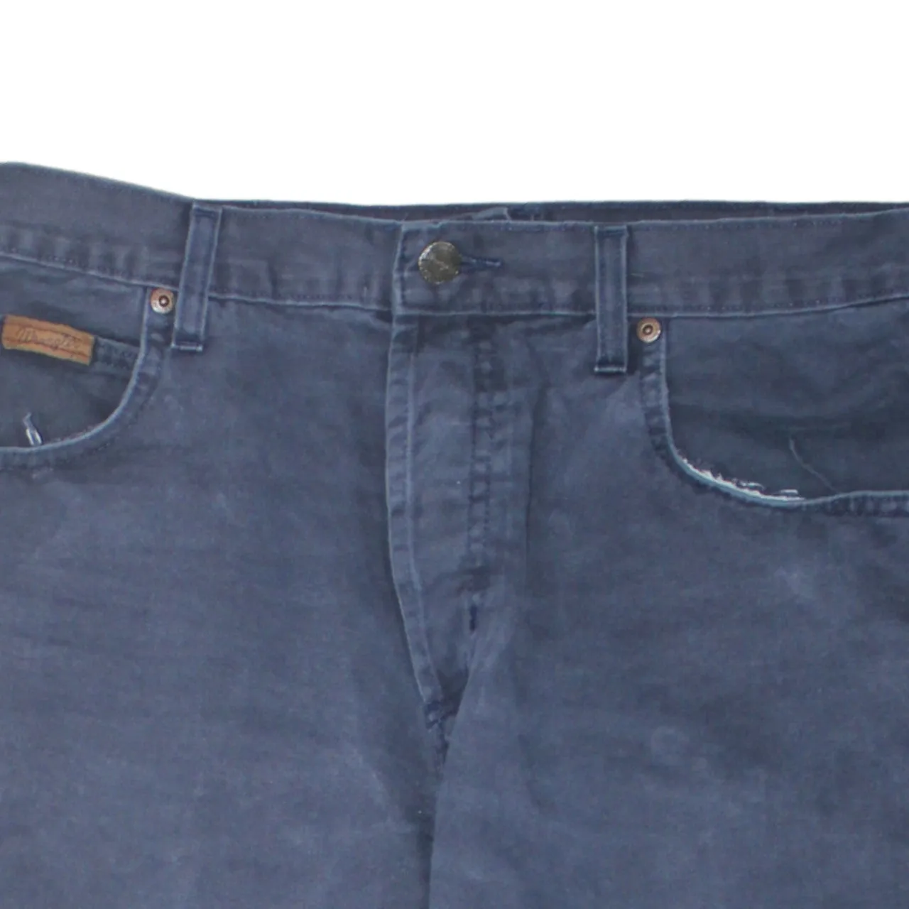 Wrangler 90's Lightwash Straight Leg Baggy Trousers / Pants 32 Blue sold by Vintage Club product image thumbnail 3