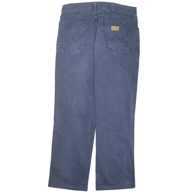 Wrangler 90's Lightwash Straight Leg Baggy Trousers / Pants 32 Blue sold by Vintage Club