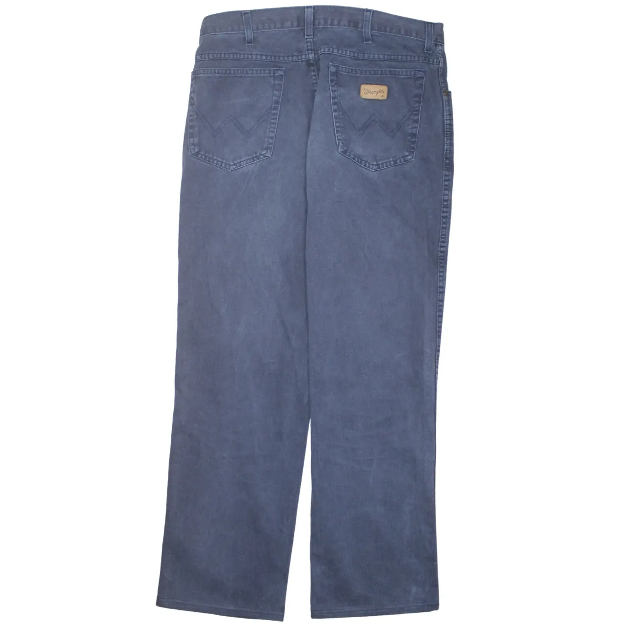Wrangler 90's Lightwash Straight Leg Baggy Trousers / Pants 32 Blue sold by Vintage Club