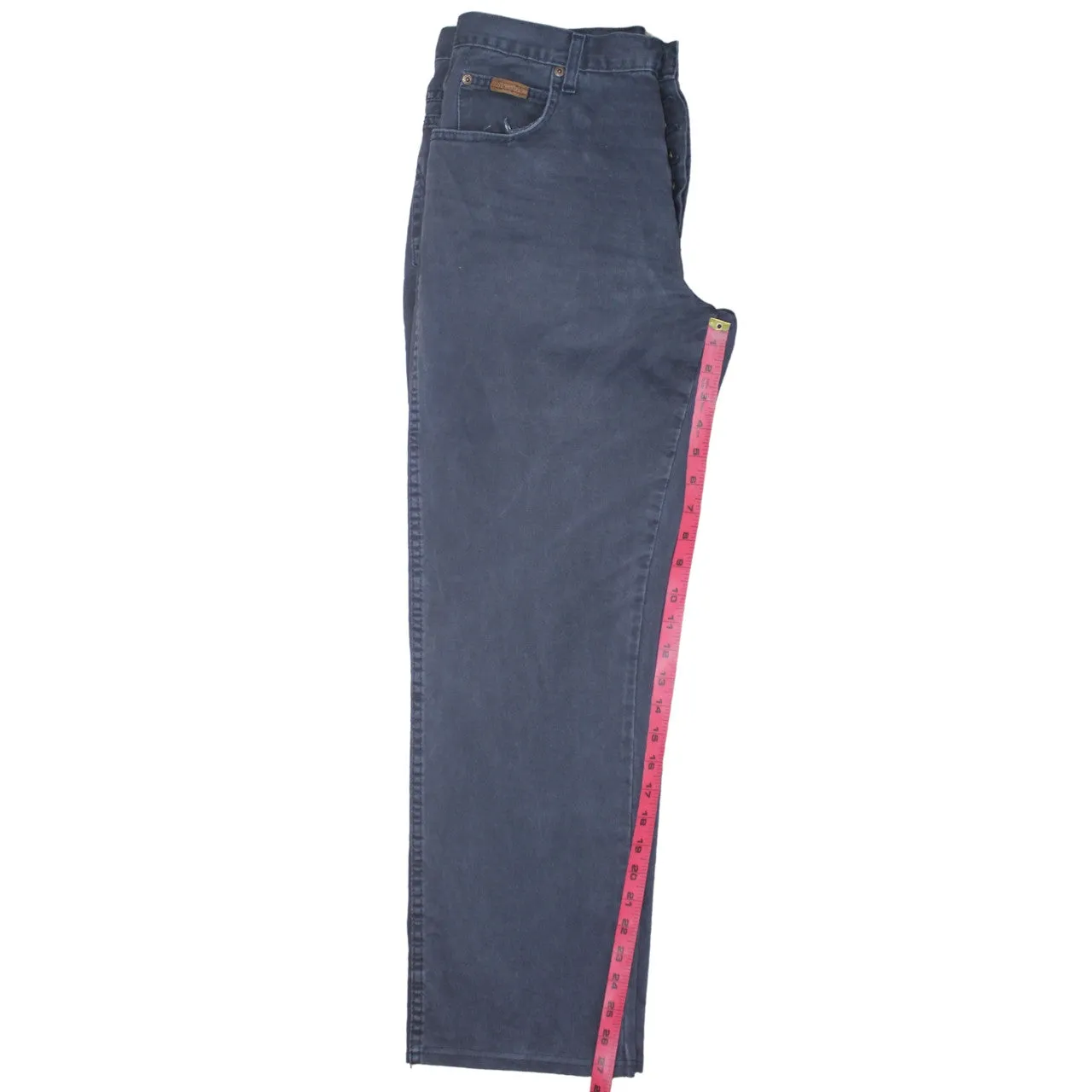 Wrangler 90's Lightwash Straight Leg Baggy Trousers / Pants 32 Blue sold by Vintage Club product image thumbnail 5