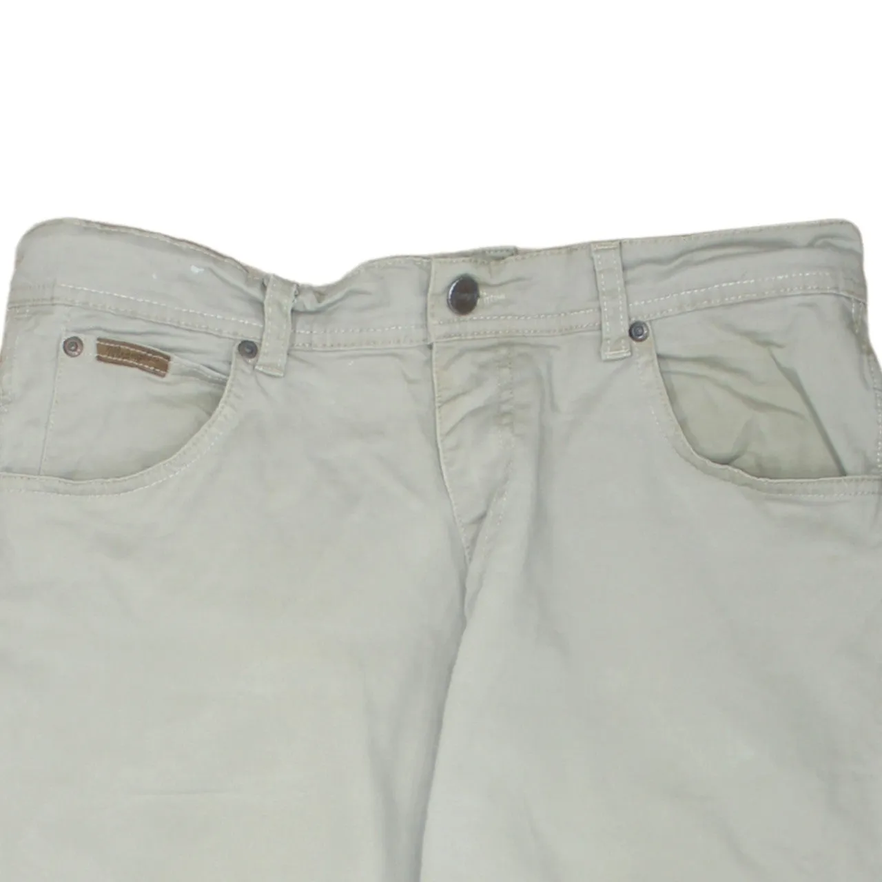 Wrangler 90's Flat Front Straight Leg Baggy Trousers / Pants 33 Beige Cream sold by Vintage Club product image thumbnail 3