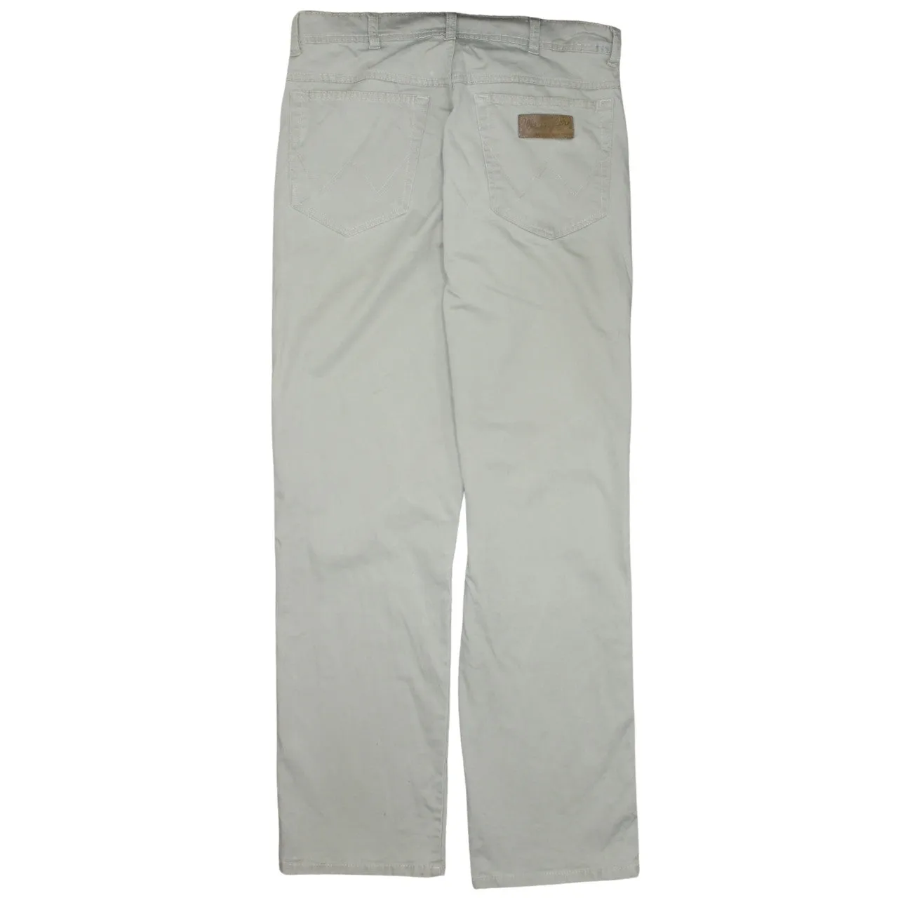 Wrangler 90's Flat Front Straight Leg Baggy Trousers / Pants 33 Beige Cream sold by Vintage Club