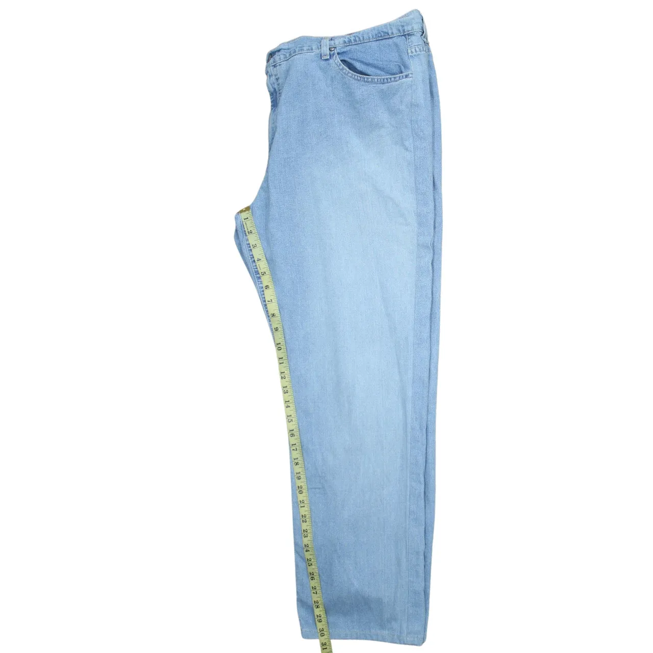 Tommy Hilfiger 90's Lightwash Straight Leg Baggy Jeans / Pants 44 Blue sold by Vintage Club product image thumbnail 5