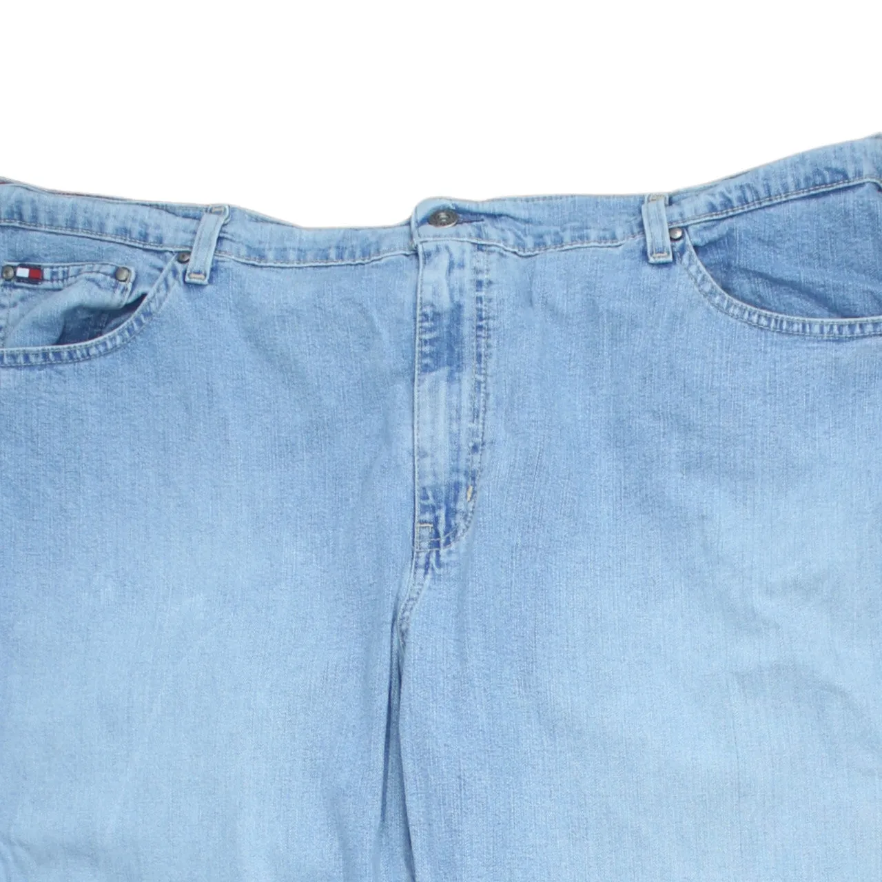 Tommy Hilfiger 90's Lightwash Straight Leg Baggy Jeans / Pants 44 Blue sold by Vintage Club product image thumbnail 3