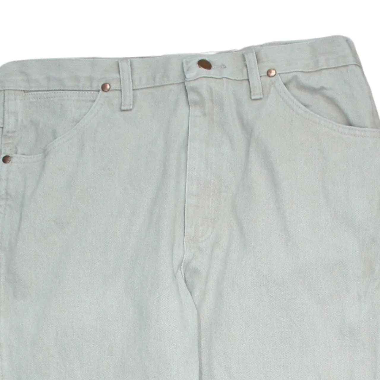 Wrangler 90's Flat Front Straight Leg Baggy Trousers / Pants 34 Beige Cream sold by Vintage Club product image thumbnail 3