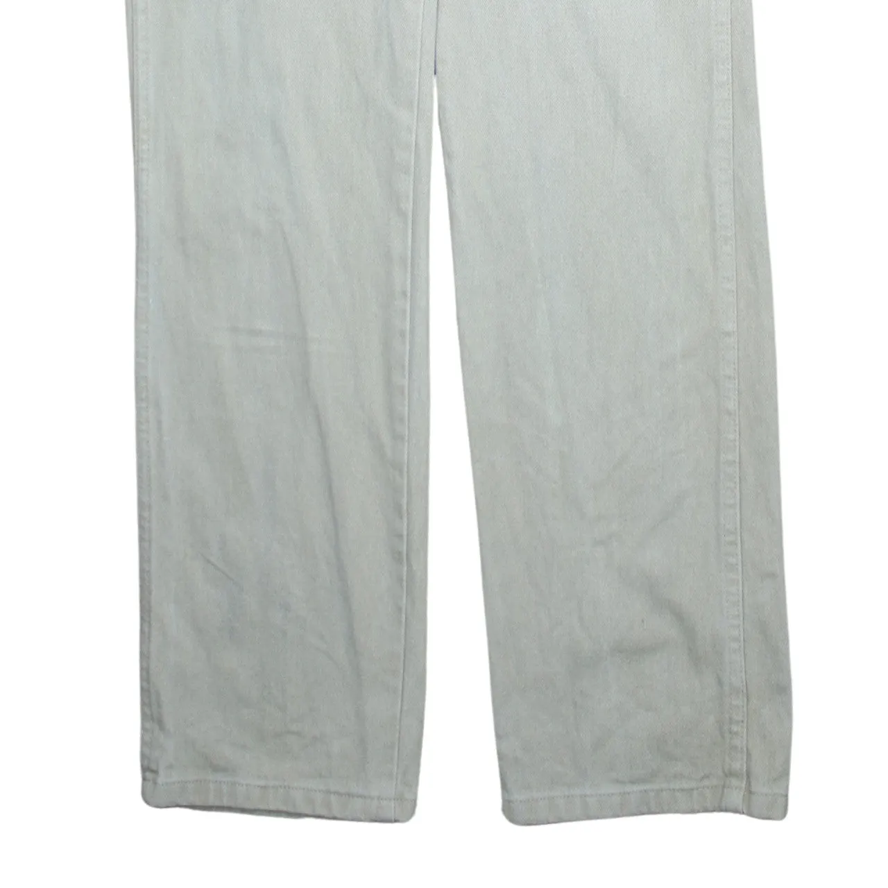 Wrangler 90's Flat Front Straight Leg Baggy Trousers / Pants 34 Beige Cream sold by Vintage Club product image thumbnail 4