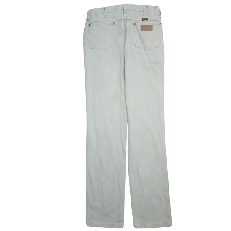 Wrangler 90's Flat Front Straight Leg Baggy Trousers / Pants 34 Beige Cream sold by Vintage Club