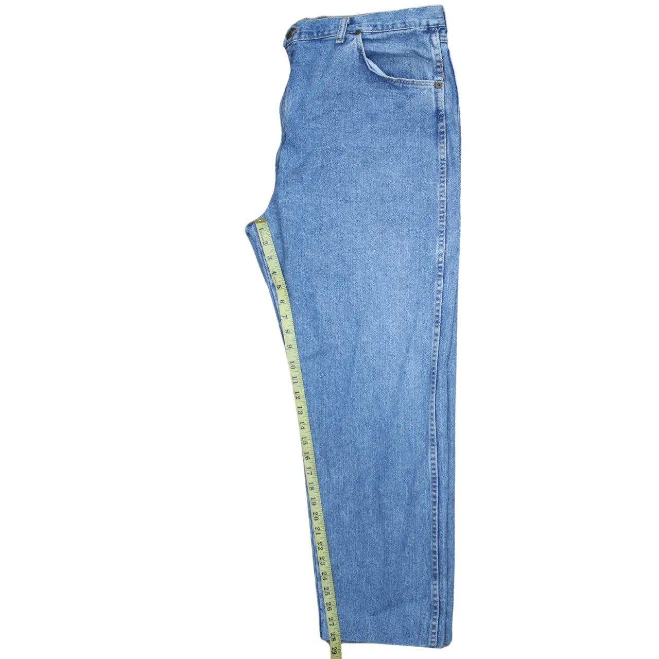 Wrangler 90's Lightwash Straight Leg Baggy Jeans / Pants 44 Blue sold by Vintage Club product image thumbnail 5