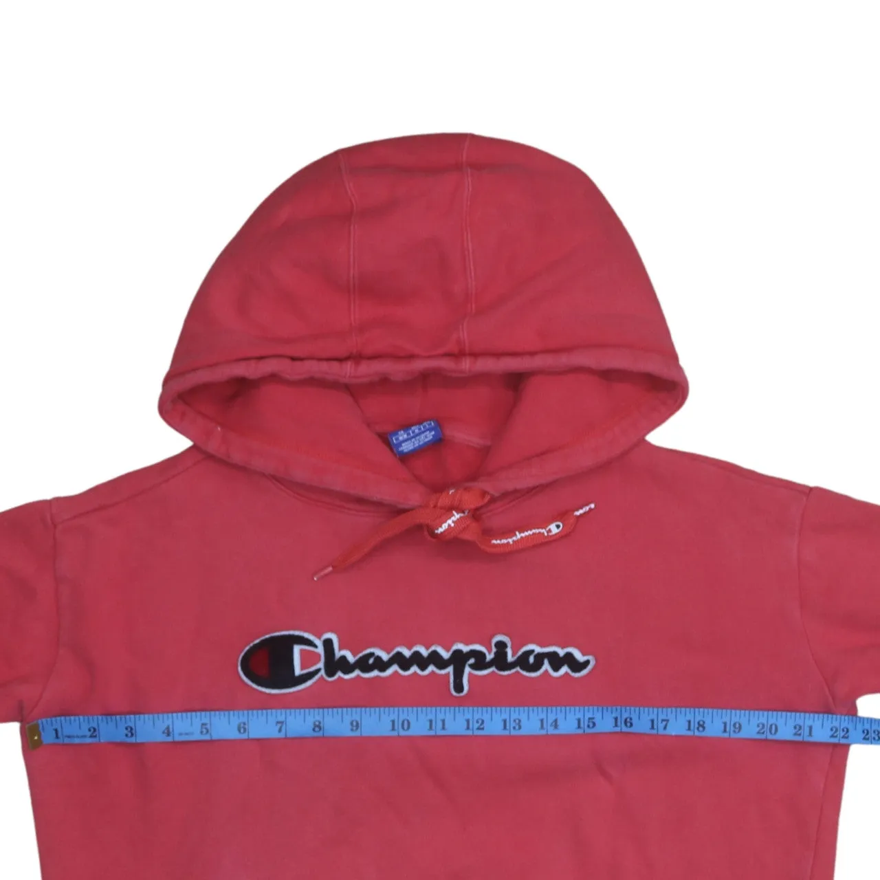 Champion 90's Spellout Pullover Hoodie Medium Red sold by Vintage Club product image thumbnail 5