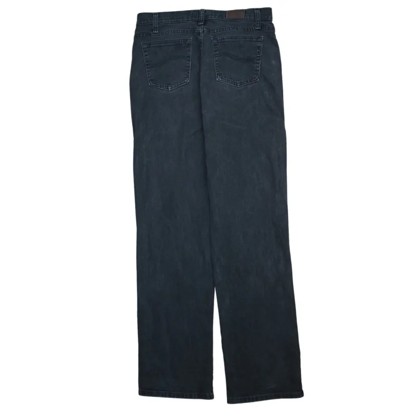 Lee 90's Lightwash Straight Leg Baggy Jeans / Pants 32 Black sold by Vintage Club