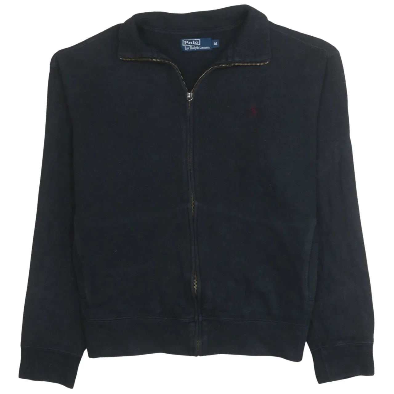 Polo Ralph Lauren 90's Lightweight Full Zip Up Sweatshirt Medium Black sold by Vintage Club