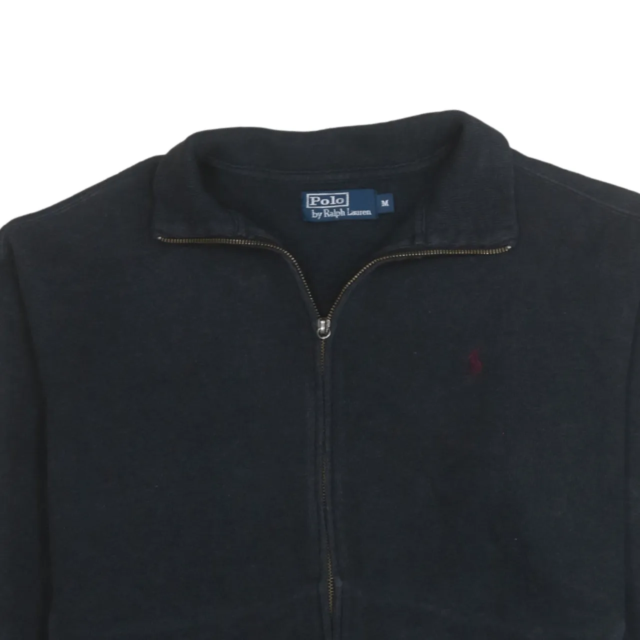 Polo Ralph Lauren 90's Lightweight Full Zip Up Sweatshirt Medium Black sold by Vintage Club product image thumbnail 3