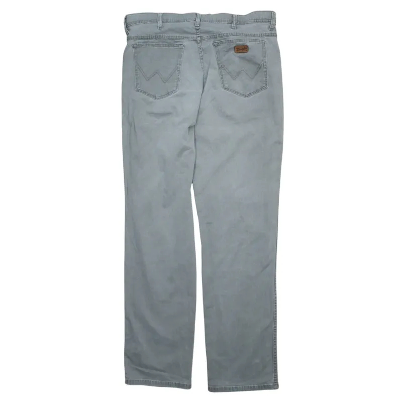 Wrangler 90's Lightweight Straight Leg Baggy Trousers / Pants 36 Grey sold by Vintage Club