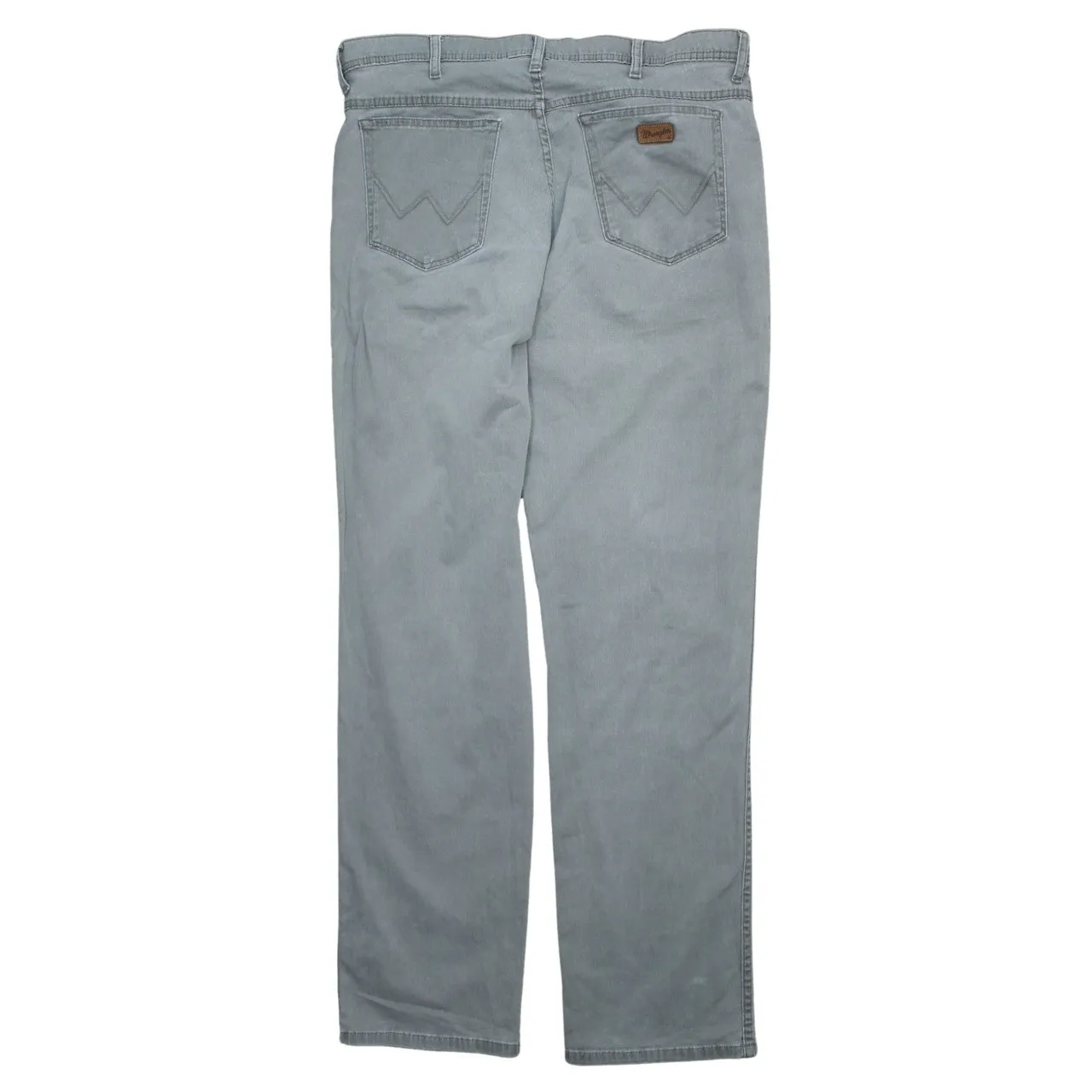 Wrangler 90's Lightweight Straight Leg Baggy Trousers / Pants 36 Grey sold by Vintage Club