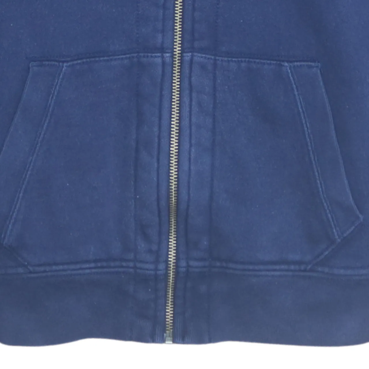 Polo Ralph Lauren Navy Blue Hoodie Women’s Medium Zip Embroidered Pony Logo Pockets Sweatshirt sold by Vintage Club product image thumbnail 4