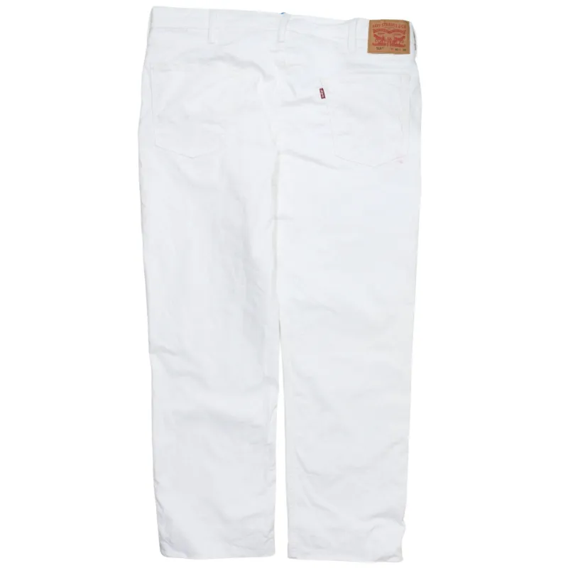 Levi Strauss &Co 90's 514 Straight Leg Baggy Trousers / Pants 40 White made by Levi's