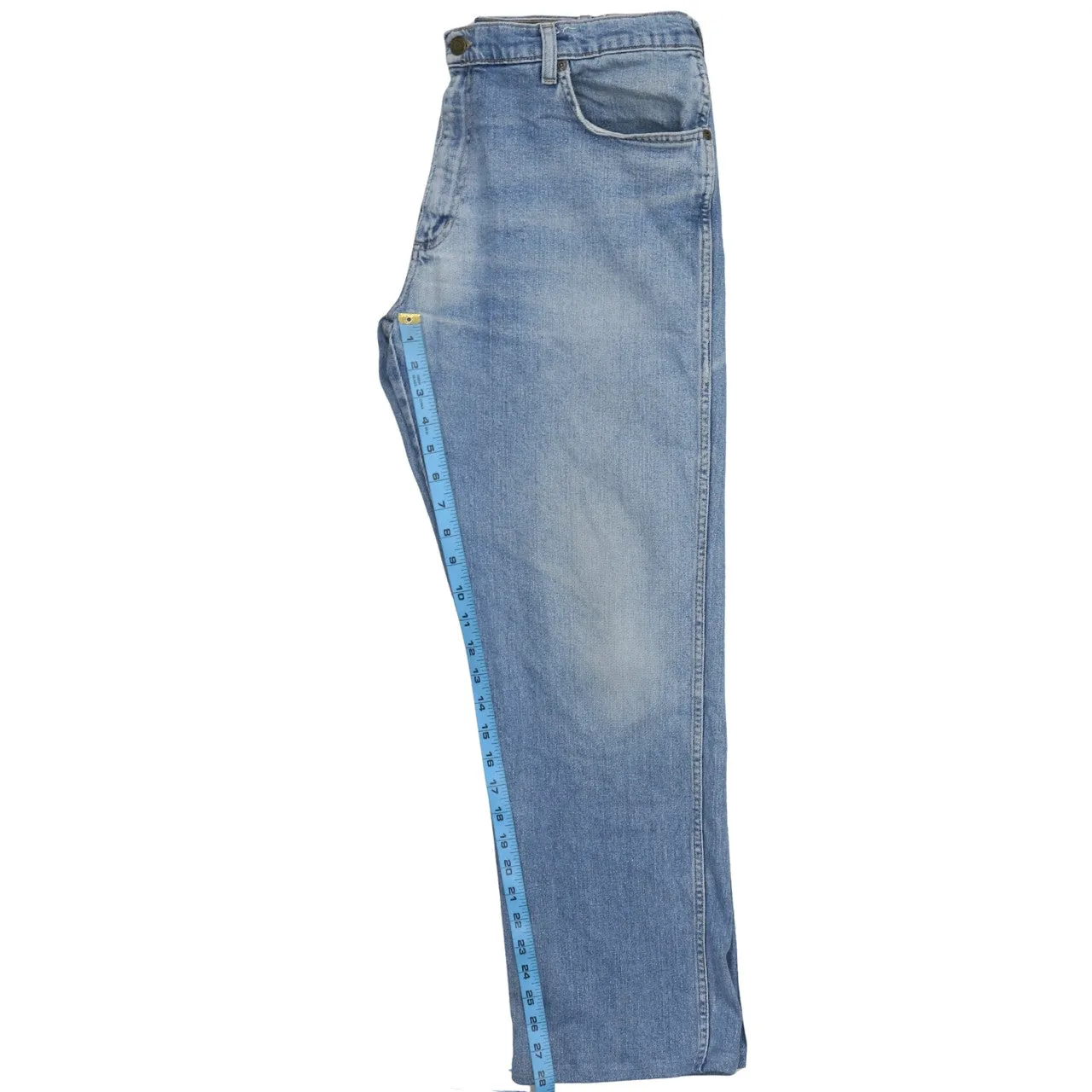 Wrangler 90's Lightwash Straight Leg Baggy Jeans / Pants 36 Blue sold by Vintage Club product image thumbnail 5