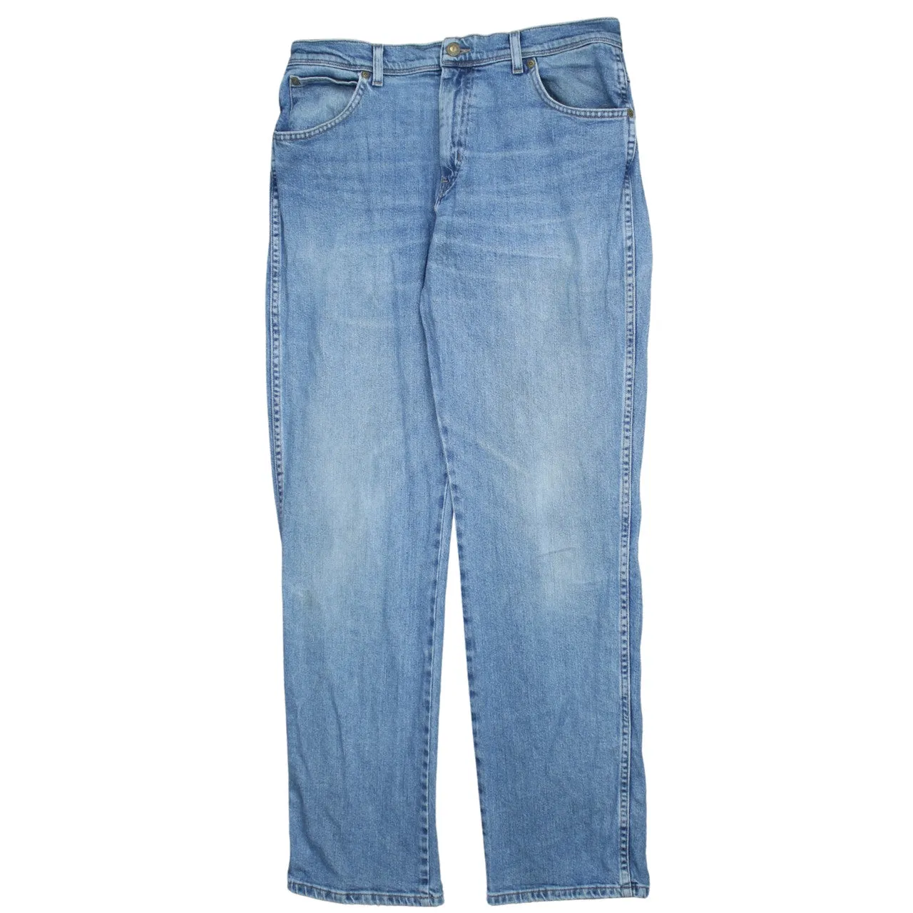 Wrangler 90's Lightwash Straight Leg Baggy Jeans / Pants 36 Blue sold by Vintage Club product image thumbnail 2