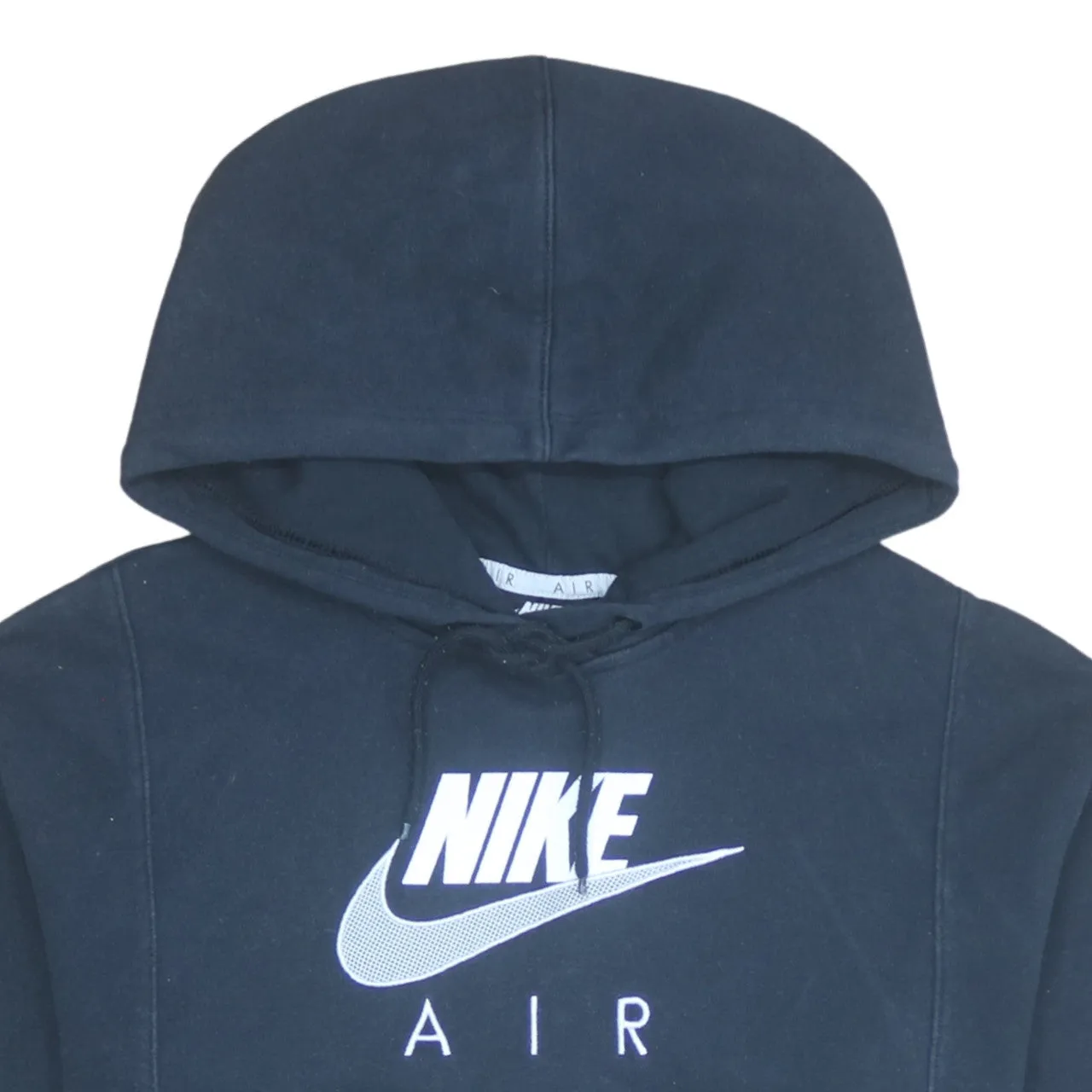 Nike 90's Center Middle Swoosh Pullover Hoodie XSmall Black sold by Vintage Club product image thumbnail 3