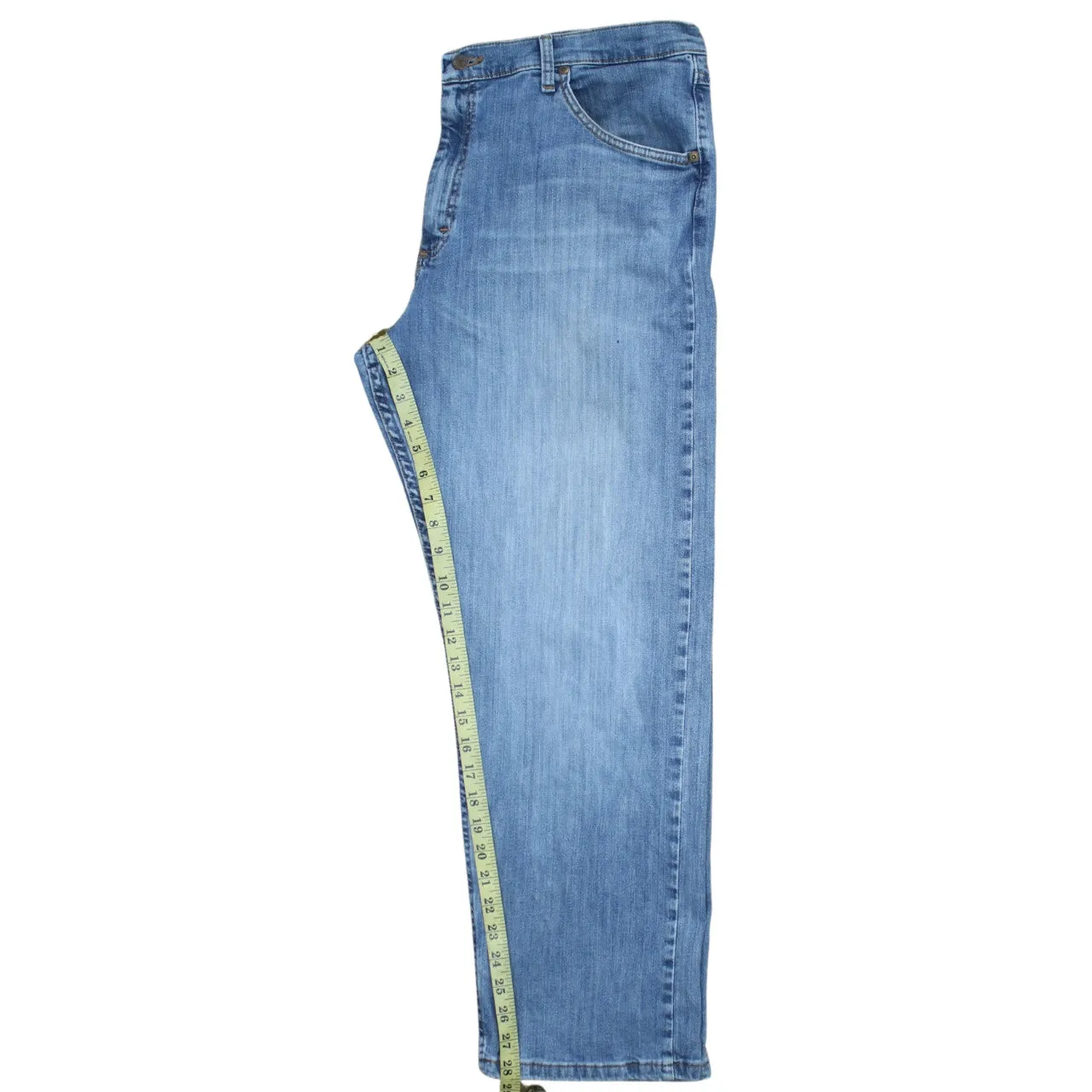 Wrangler 90's Lightwash Straight Leg Baggy Jeans / Pants 38 Blue sold by Vintage Club product image thumbnail 5