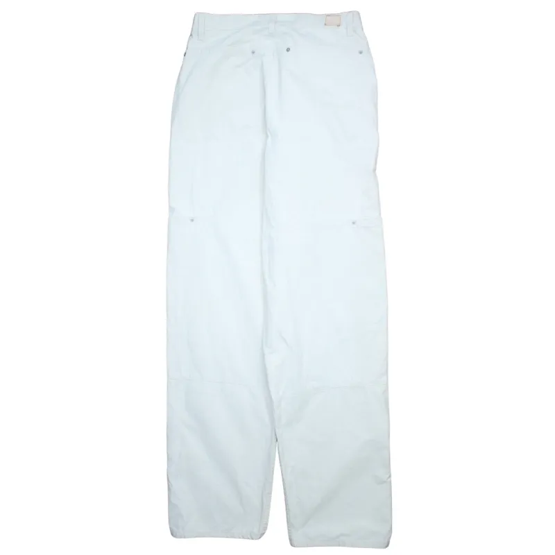 Levi Strauss &Co 90's Drawstring Pockets Straight Leg Baggy Trousers / Pants 32 White made by Levi's