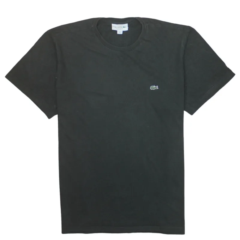 Lacoste 90's Short Sleeves Crew Neck T Shirt Large Black sold by Vintage Club