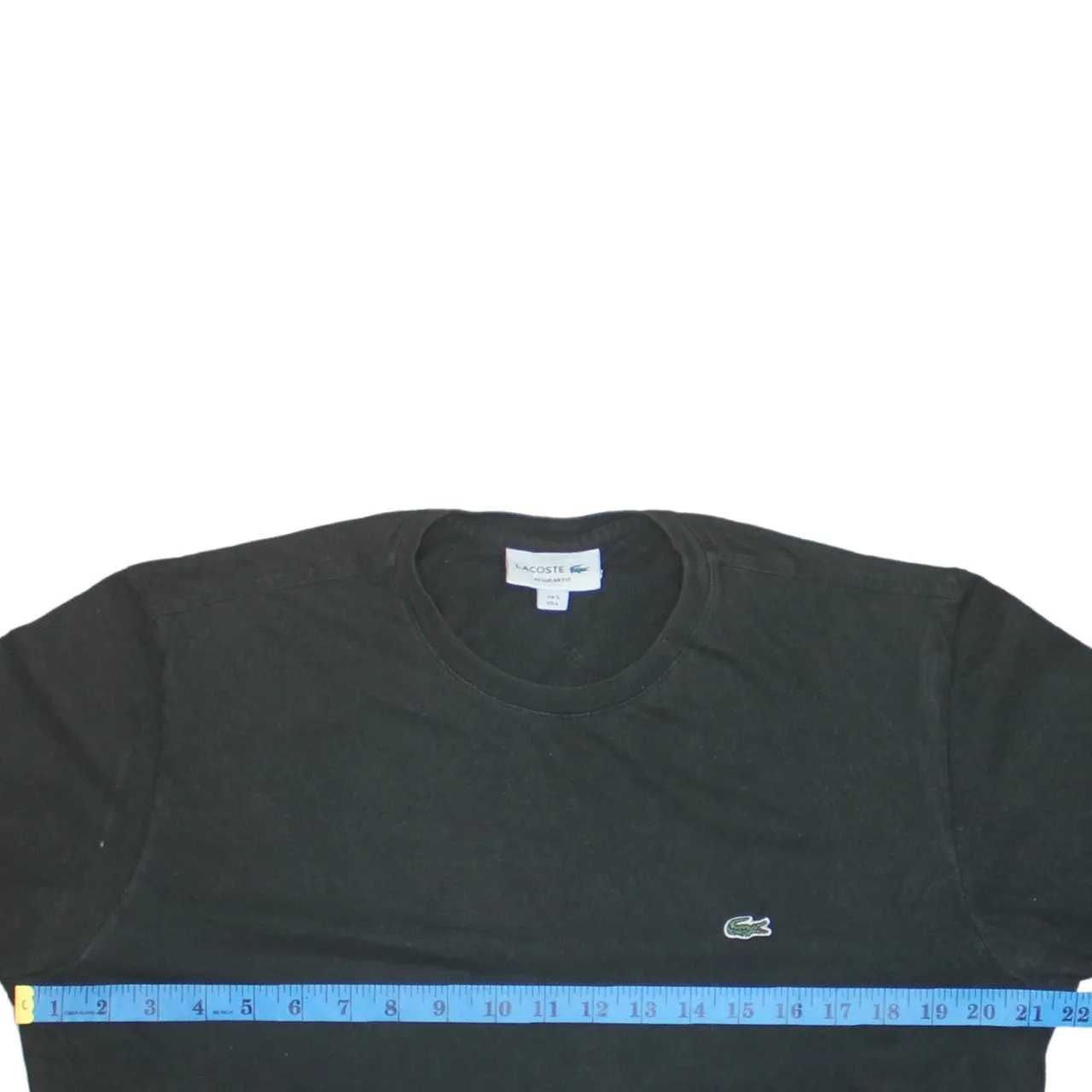 Lacoste 90's Short Sleeves Crew Neck T Shirt Large Black sold by Vintage Club product image thumbnail 5