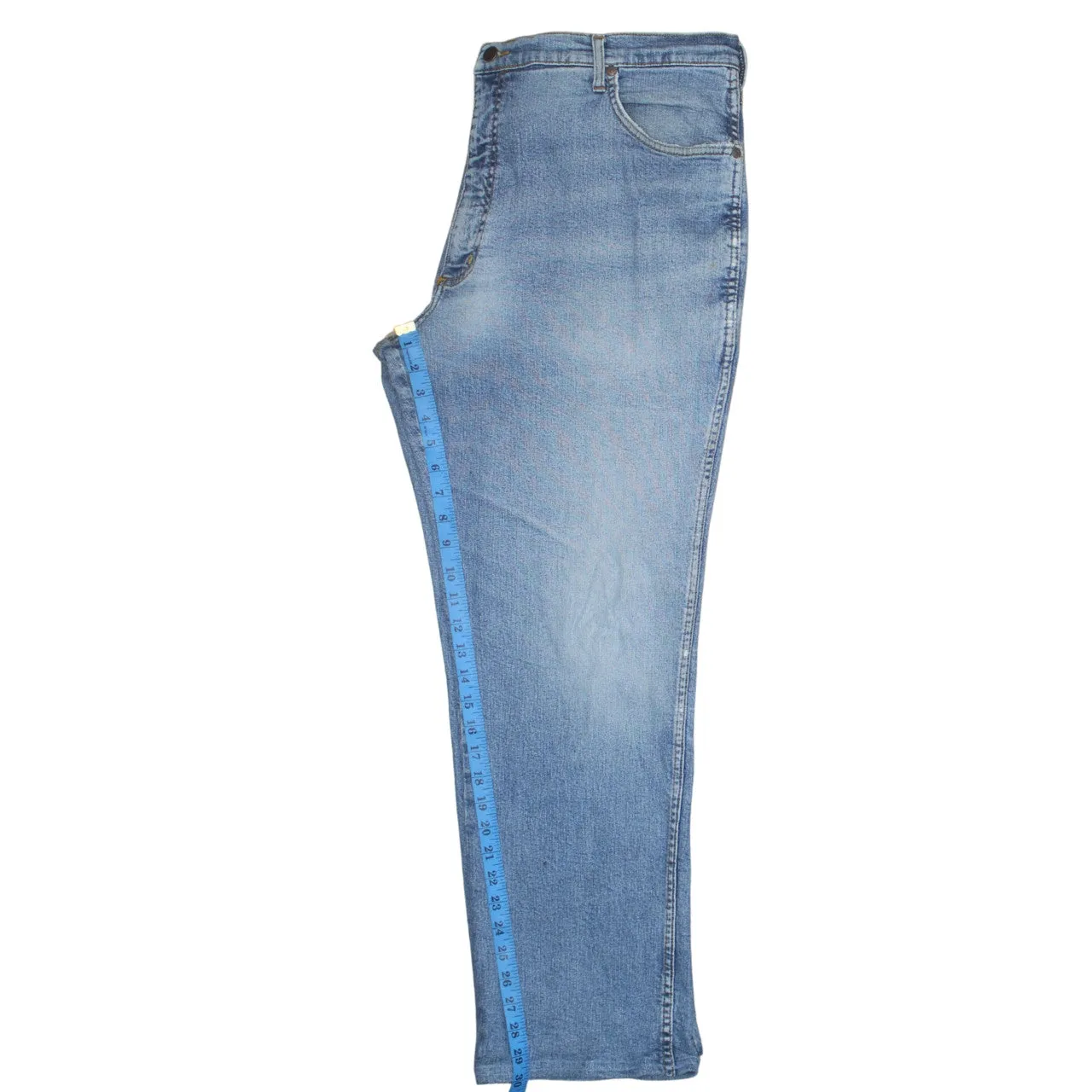 Wrangler 90's Lightwash Straight Leg Baggy Jeans / Pants 42 Blue sold by Vintage Club product image thumbnail 5