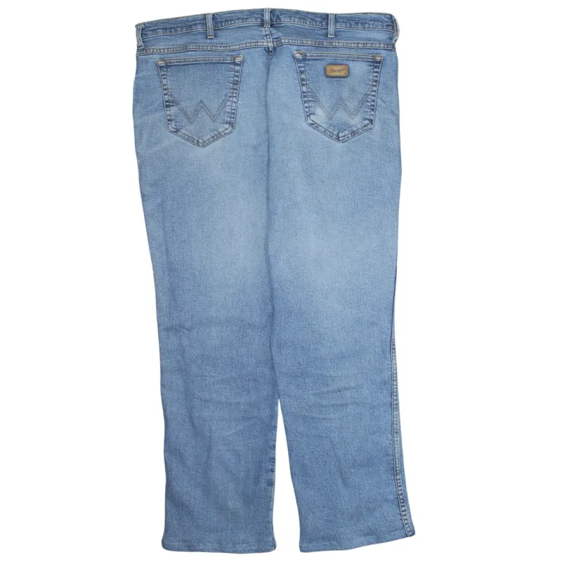 Wrangler 90's Lightwash Straight Leg Baggy Jeans / Pants 42 Blue sold by Vintage Club