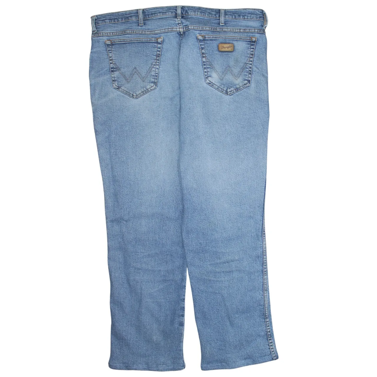 Wrangler 90's Lightwash Straight Leg Baggy Jeans / Pants 42 Blue sold by Vintage Club