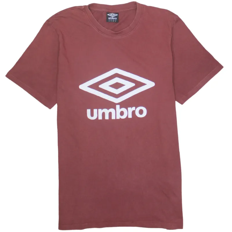 Umbro 90's Spellout Short Sleeves T Shirt XLarge Red sold by Vintage Club