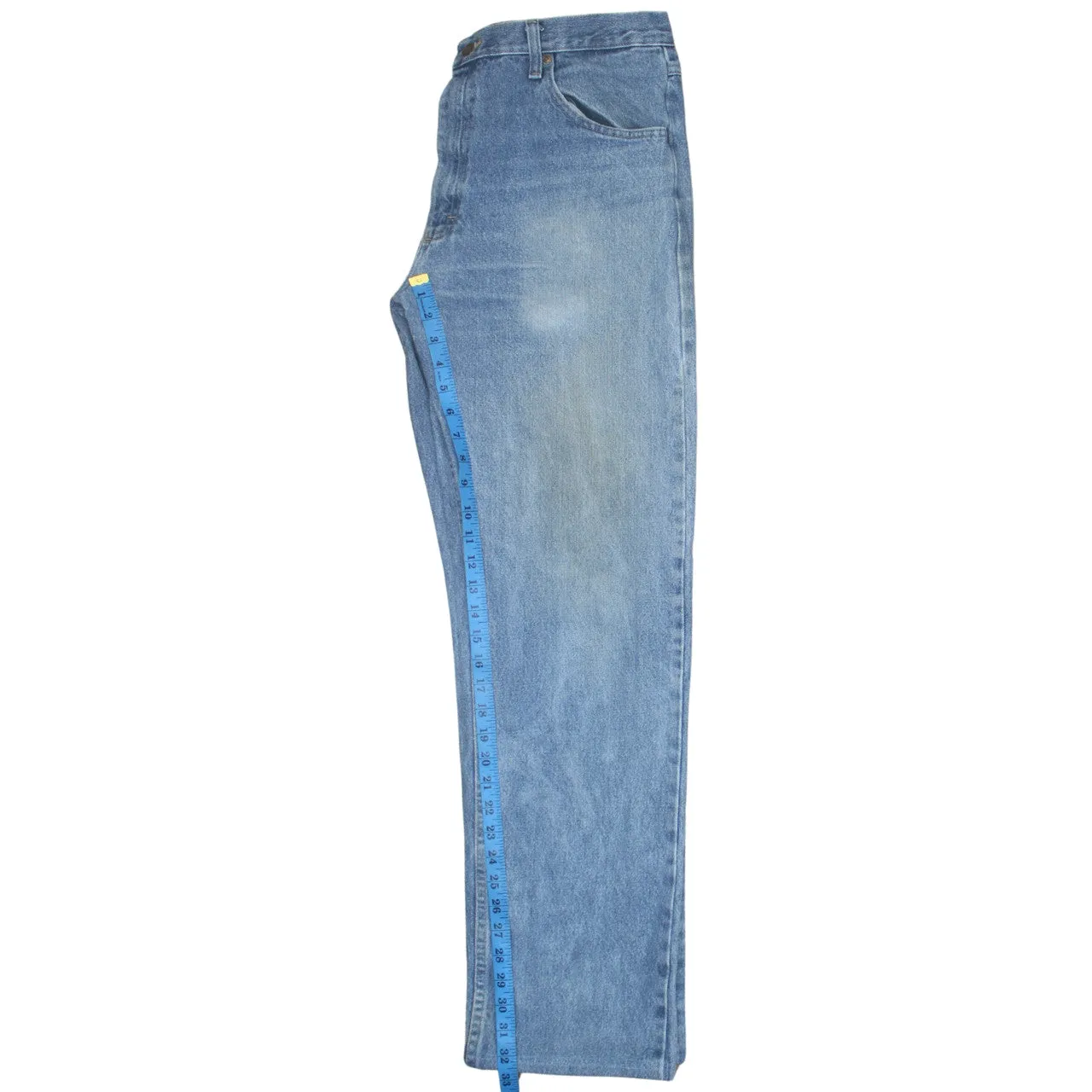 Wrangler 90's Lightwash Straight Leg Baggy Jeans / Pants 36 Blue sold by Vintage Club product image thumbnail 5
