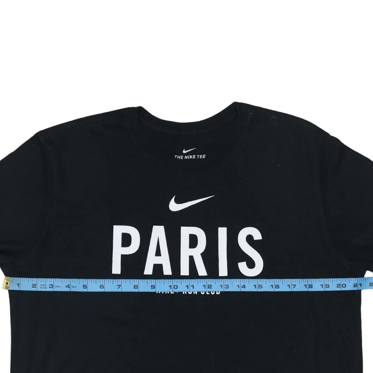 Nike 90's Center Middle Swoosh Crew Neck T Shirt Large Black sold by Vintage Club product image thumbnail 5