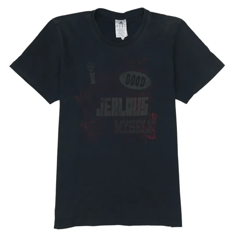 Adidas 90's Short Sleeves Crew Neck T Shirt Large Black sold by Vintage Club