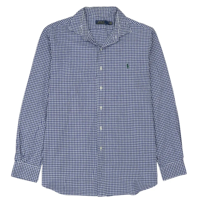 Polo Ralph Lauren 90's Long Sleeve Button Up Shirt XLarge Navy Blue made by Polo by Ralph Lauren