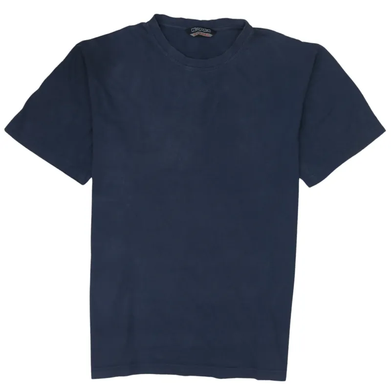 Kappa 90's Short Sleeves Crew Neck T Shirt XLarge Navy Blue made by Kappa