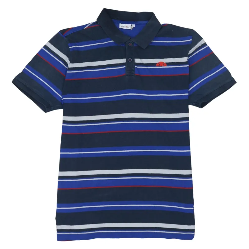 Ellesse 90's Short Sleeves Quarter Button Polo Shirt XXLarge (2XL) Blue sold by Vintage Club
