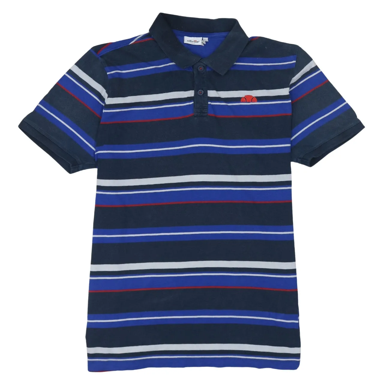 Ellesse 90's Short Sleeves Quarter Button Polo Shirt XXLarge (2XL) Blue sold by Vintage Club