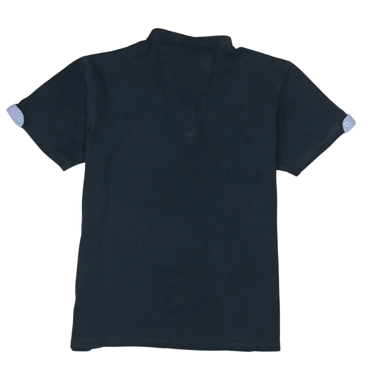 Tommy Hilfiger 90's Short Sleeves Quarter Button Polo Shirt XXXLarge (3XL) Navy Blue sold by Vintage Club product image thumbnail 2